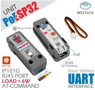 M5Stack ESP32 Ethernet Unit with PoE